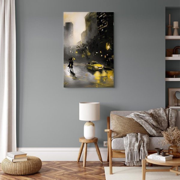 Canvas Print - City Glow (1 Part) Vertical