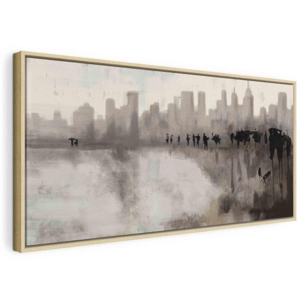 Canvas Print - City in the Rain (1 Part)