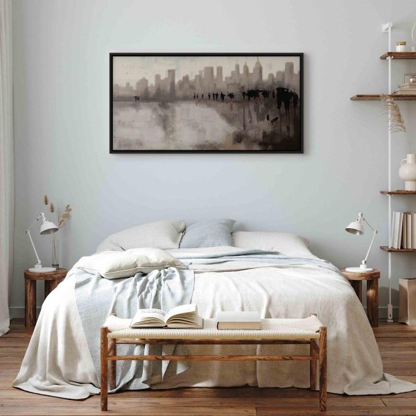 Canvas Print - City in the Rain (1 Part)