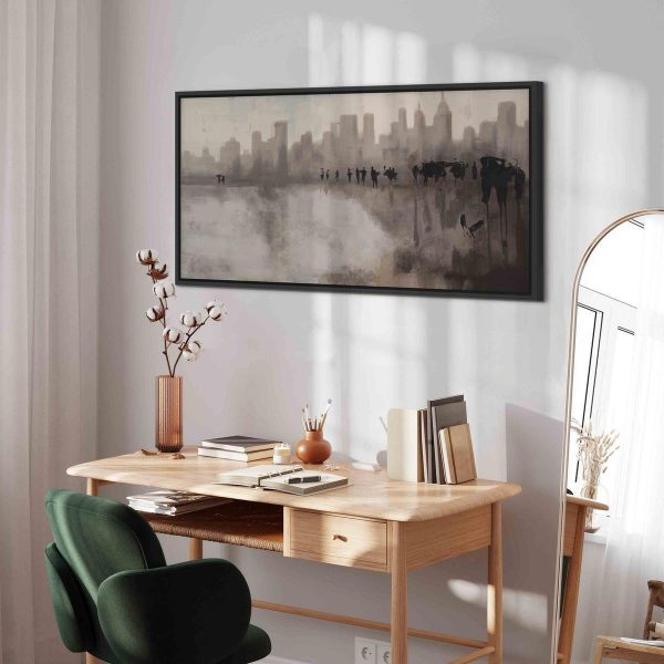 Canvas Print - City in the Rain (1 Part)