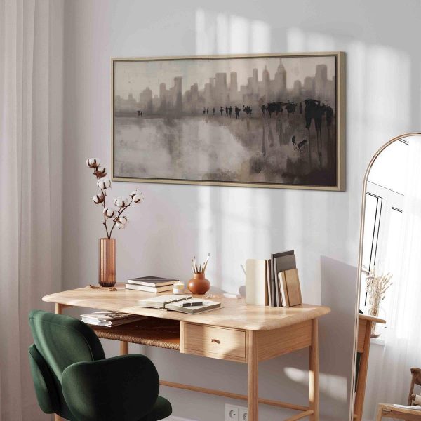 Canvas Print - City in the Rain (1 Part)