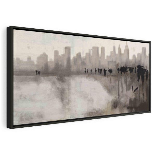 Canvas Print - City in the Rain (1 Part)