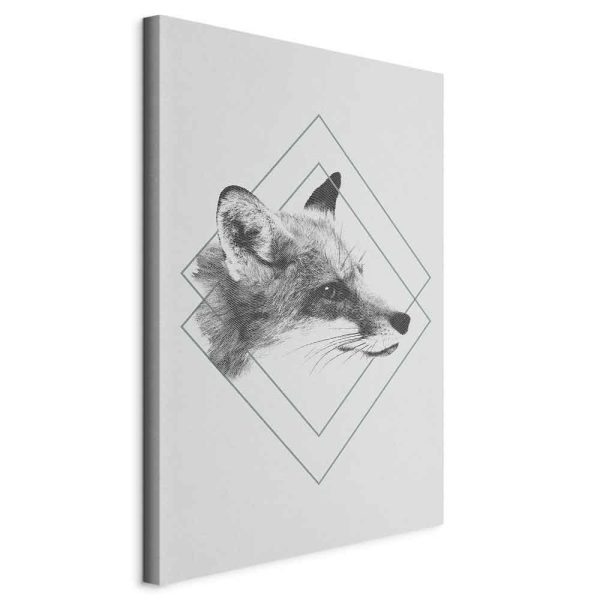 Canvas Print - Clever Fox (1 Part) Vertical