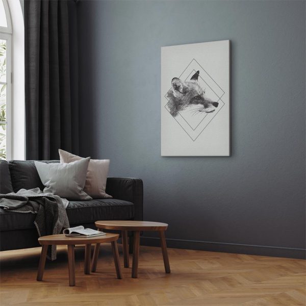 Canvas Print - Clever Fox (1 Part) Vertical