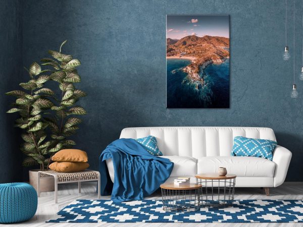 Canvas Print - Cliff in Kalamitsi (1 Part) Vertical - Image 2