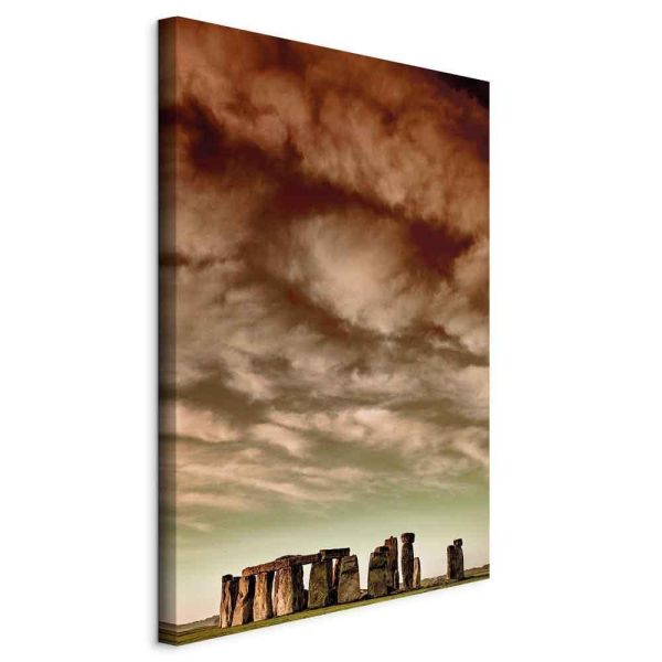 Canvas Print - Clouds Over Stonehenge (1 Part) Vertical