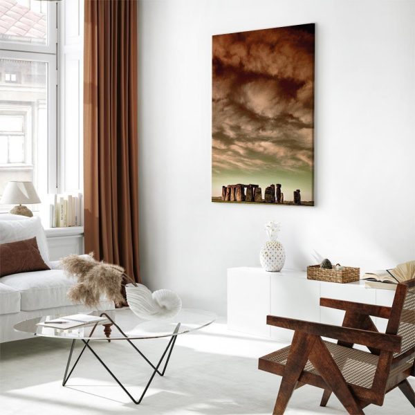 Canvas Print - Clouds Over Stonehenge (1 Part) Vertical