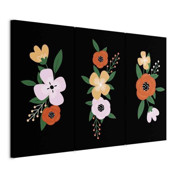 Canvas Print - Colorful Bloom (3 Parts)