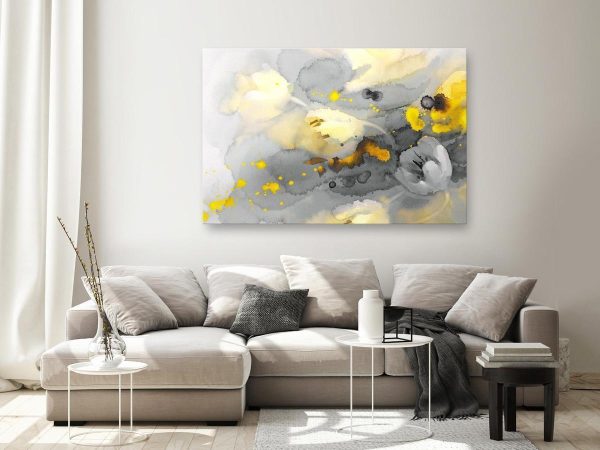 Canvas Print - Colorful Storm of Flowers (1 Part) Wide
