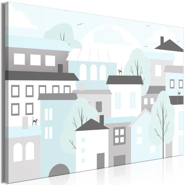 Canvas Print - Colorful Town (1 Part) Wide