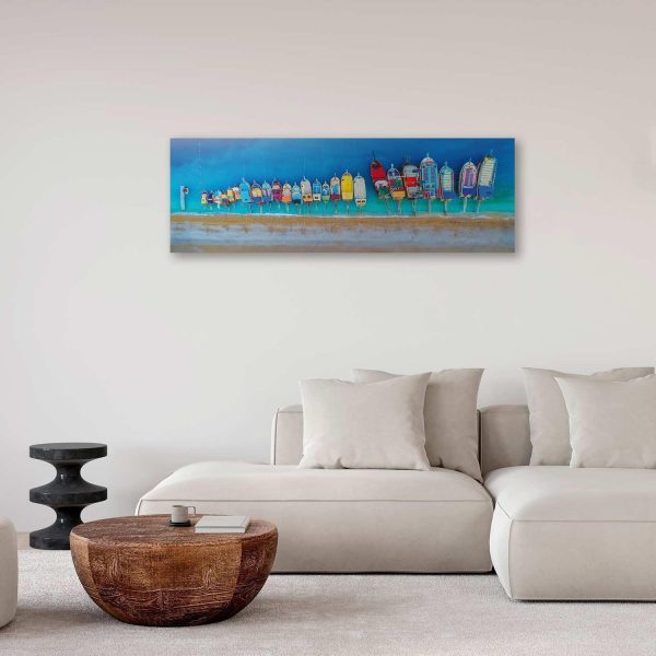Canvas Print - Colourful Boats (1 Part) Narrow - Image 4