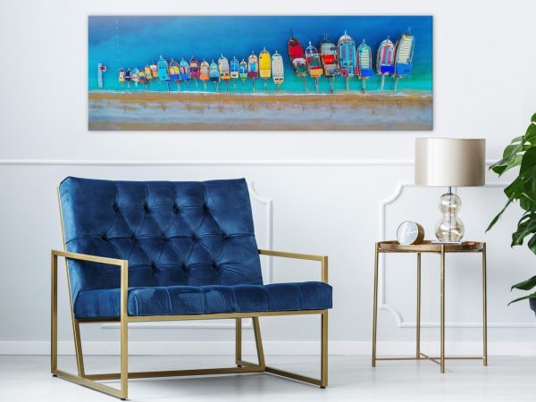 Canvas Print - Colourful Boats (1 Part) Narrow - Image 6
