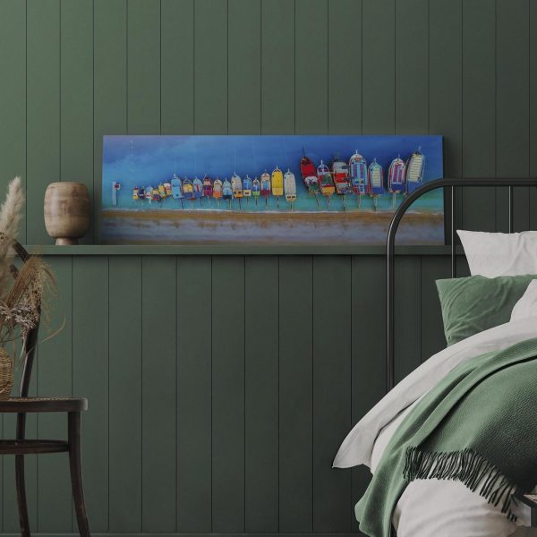 Canvas Print - Colourful Boats (1 Part) Narrow - Image 5