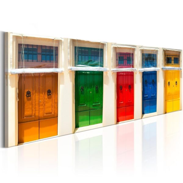 Canvas Print - Colourful Doors - Image 2