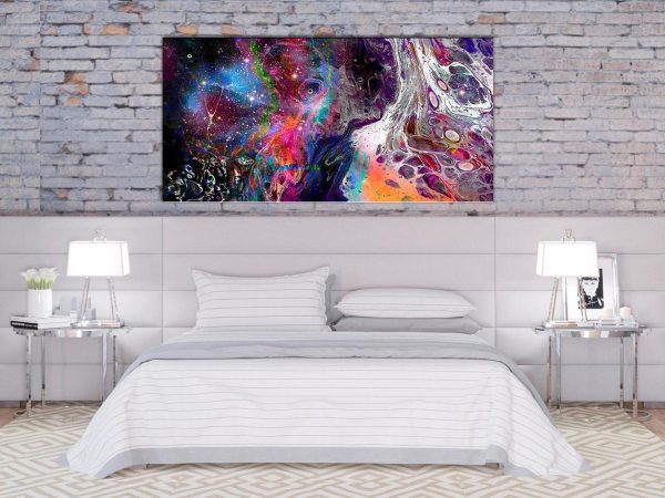 Canvas Print - Colourful Galaxy (1 Part) Wide