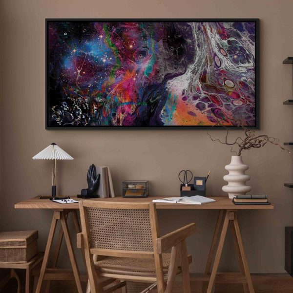 Canvas Print - Colourful Galaxy (1 Part) Wide - Image 4