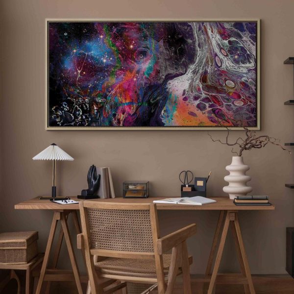 Canvas Print - Colourful Galaxy (1 Part) Wide - Image 6
