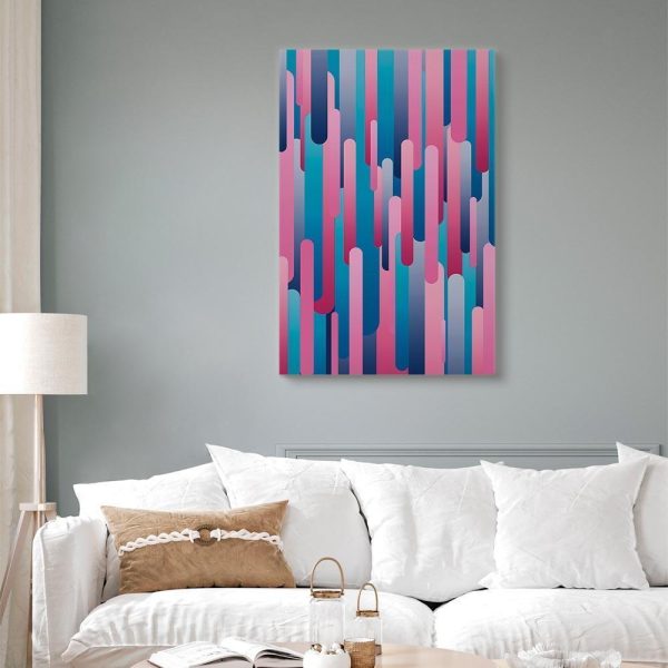 Canvas Print - Colourful Pistons (1 Part) Vertical