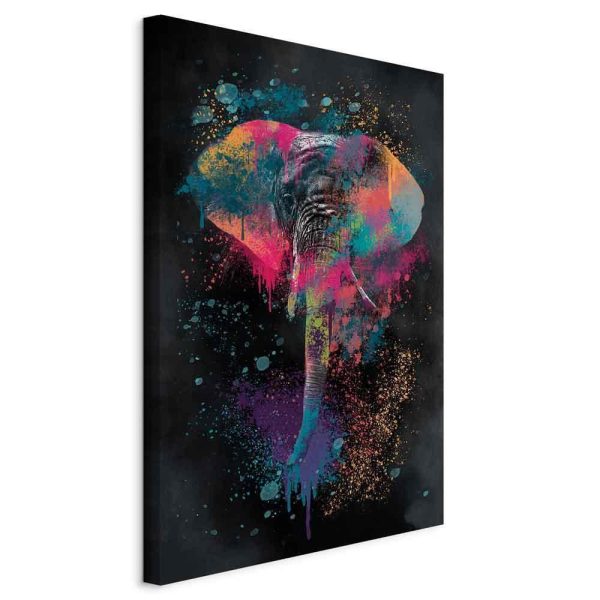 Canvas Print - Colourful Safari (1 Part) Vertical