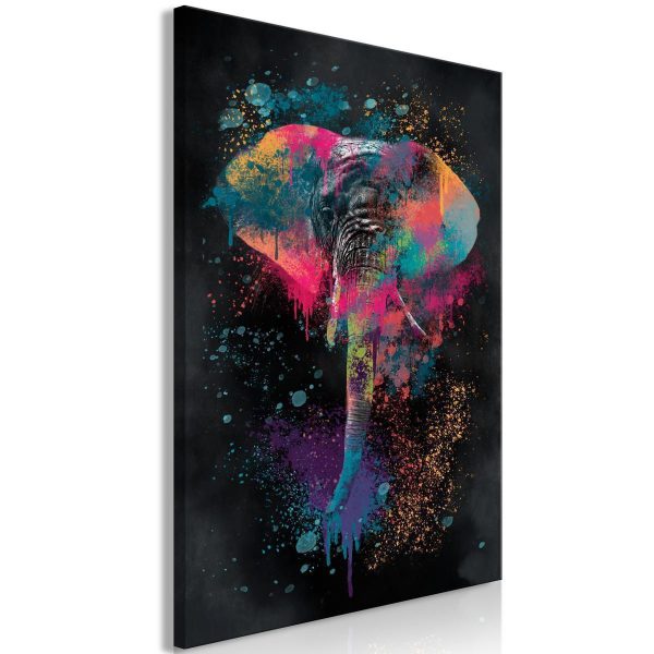 Canvas Print - Colourful Safari (1 Part) Vertical
