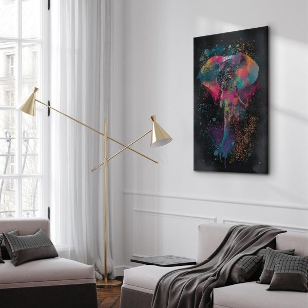 Canvas Print - Colourful Safari (1 Part) Vertical