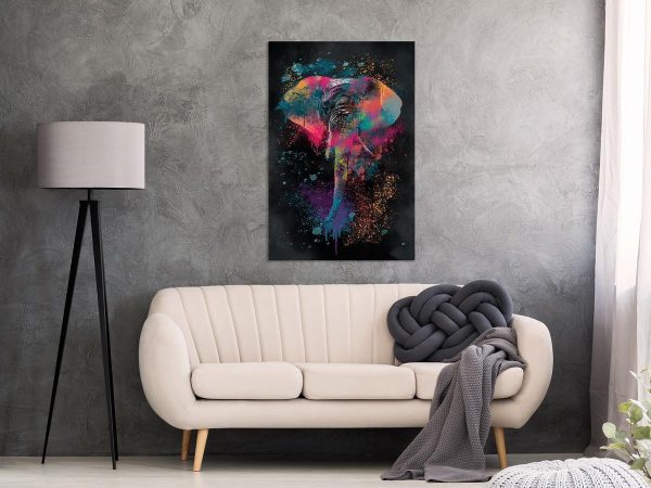 Canvas Print - Colourful Safari (1 Part) Vertical