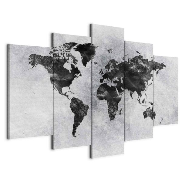 Canvas Print - Concrete World (5 Parts) Wide