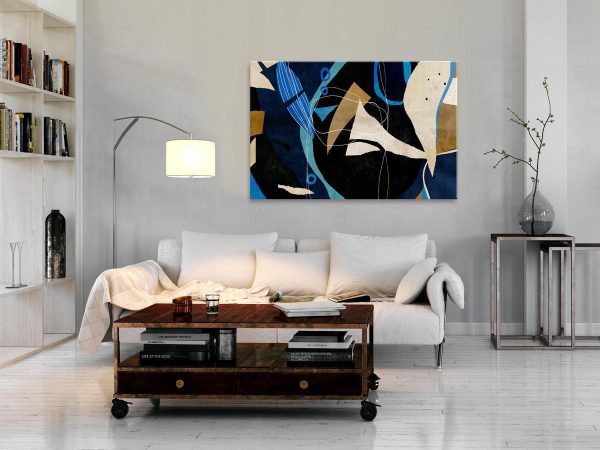 Canvas Print - Configuration of Abstraction (1 Part) Wide