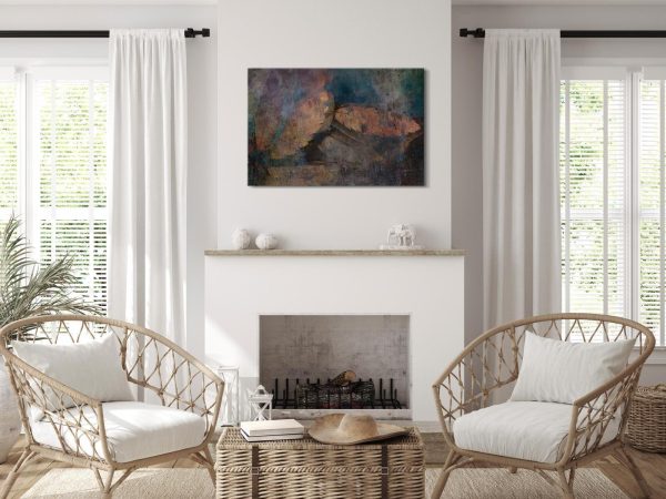Canvas Print - Copper Leaves (1 Part) Wide - Image 2