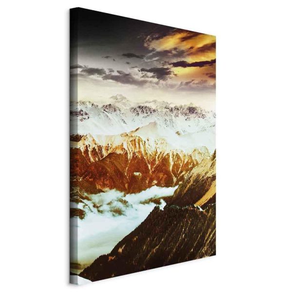 Canvas Print - Copper Mountains (1 Part) Vertical