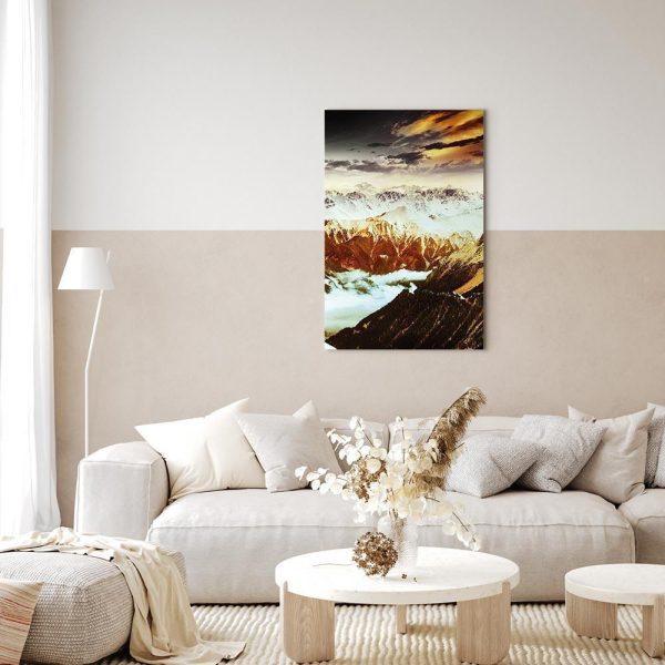 Canvas Print - Copper Mountains (1 Part) Vertical