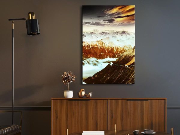 Canvas Print - Copper Mountains (1 Part) Vertical