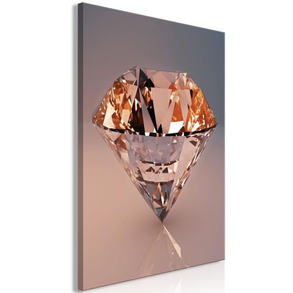 Canvas Print - Costly Diamond (1 Part) Vertical
