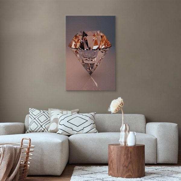 Canvas Print - Costly Diamond (1 Part) Vertical