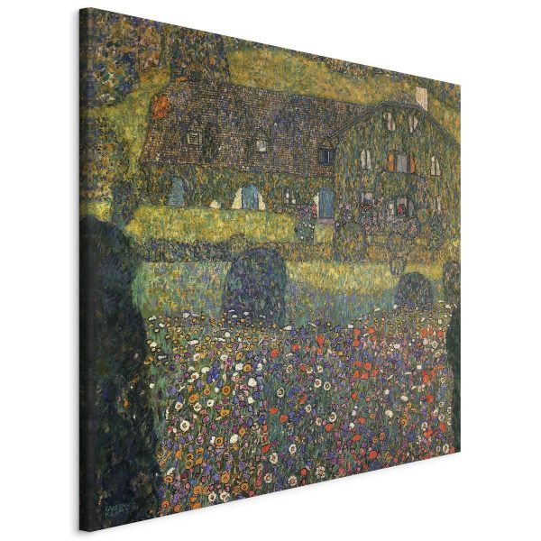 Canvas Print - Country House on the Attersee Lake