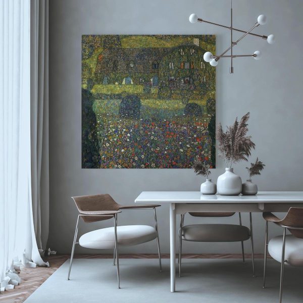 Canvas Print - Country House on the Attersee Lake
