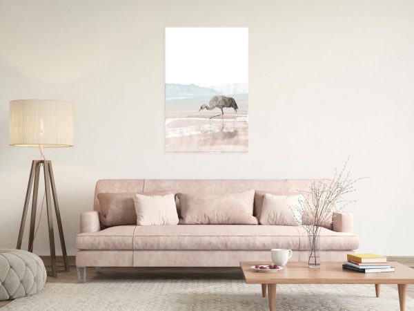 Canvas Print - Crane in the Morning (1 Part) Vertical - Image 2