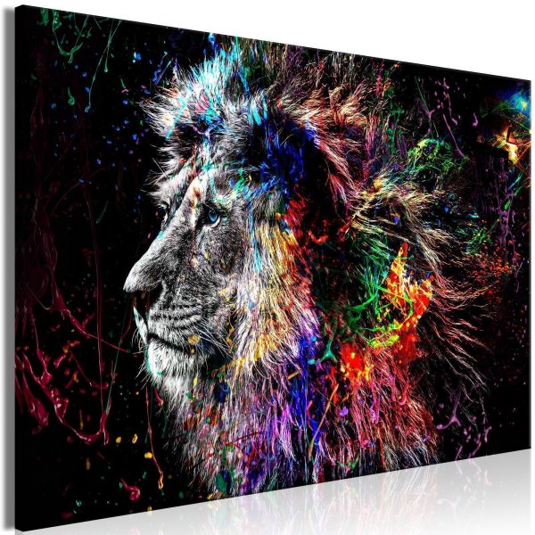 Canvas Print - Crazy Lion (1 Part) Wide - Image 5