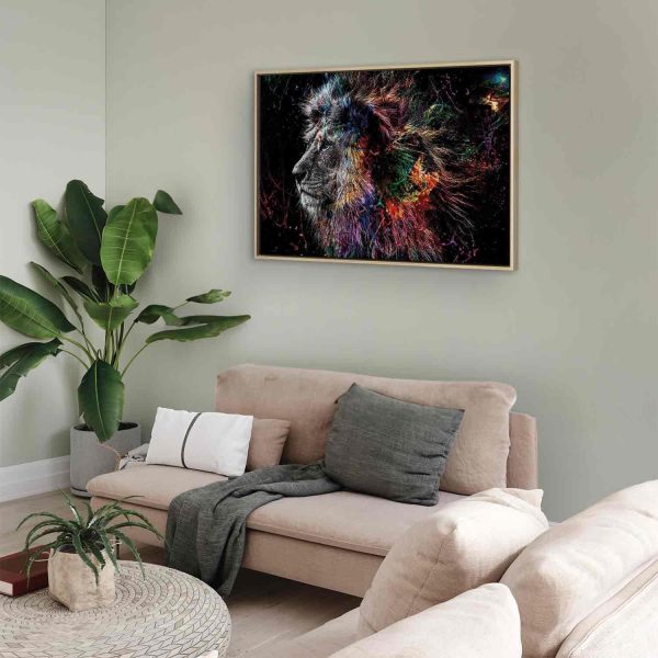 Canvas Print - Crazy Lion (1 Part) Wide - Image 6