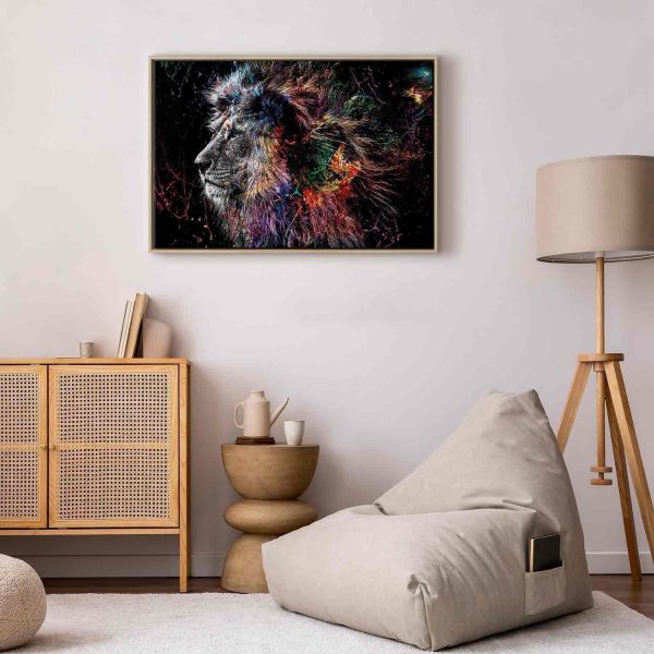 Canvas Print - Crazy Lion (1 Part) Wide - Image 9