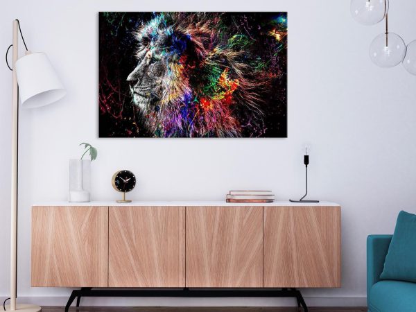 Canvas Print - Crazy Lion (1 Part) Wide - Image 11