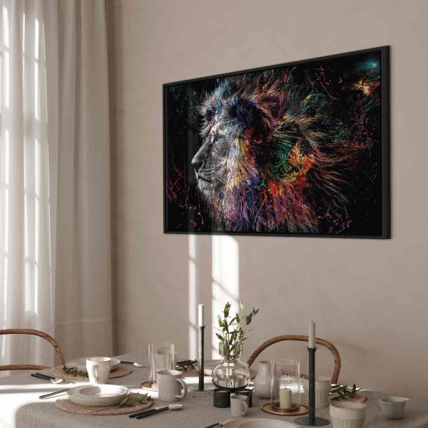 Canvas Print - Crazy Lion (1 Part) Wide - Image 10