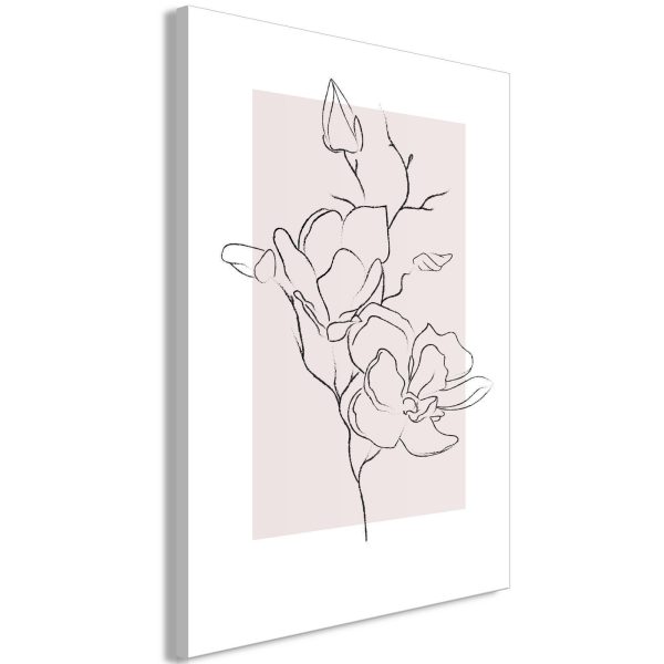 Canvas Print - Creamy Magnolia (1 Part) Vertical