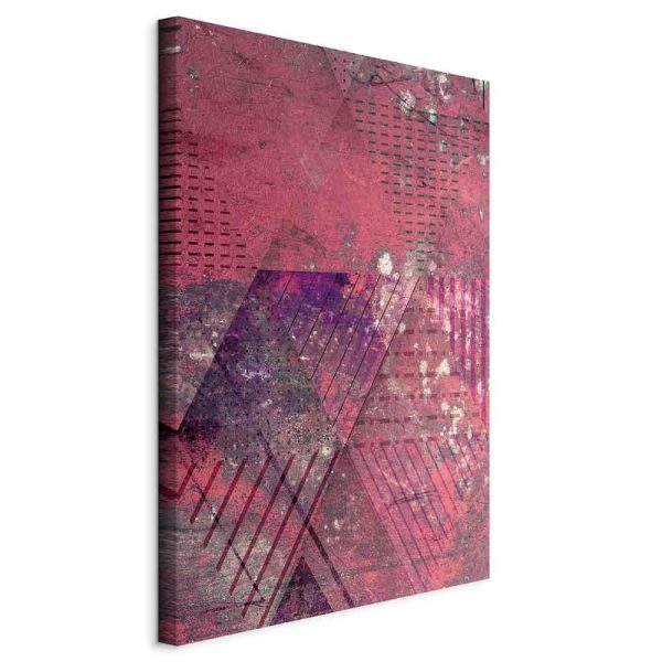 Canvas Print - Crimson Abstraction (1 Part) Vertical