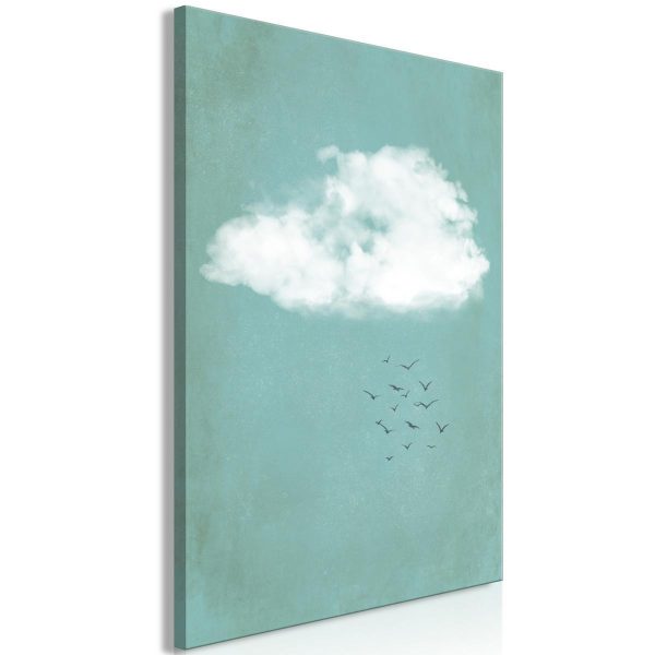 Canvas Print - Cumulus and Birds (1 Part) Vertical