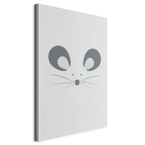 Canvas Print - Curious Mouse (1 Part) Vertical