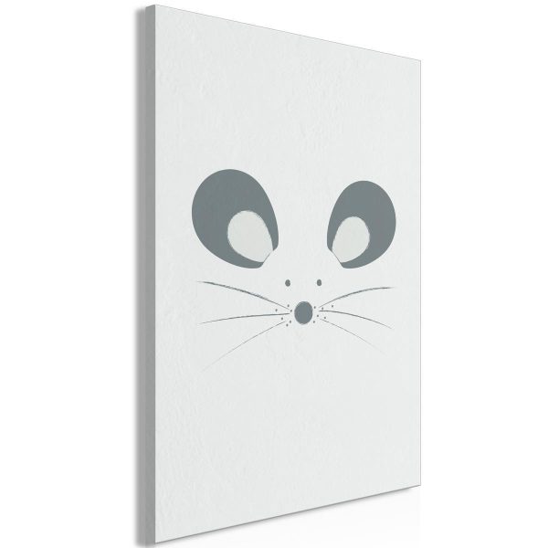 Canvas Print - Curious Mouse (1 Part) Vertical