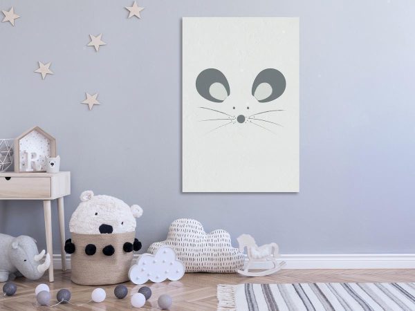 Canvas Print - Curious Mouse (1 Part) Vertical
