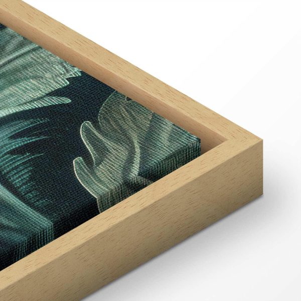 Canvas Print - Dark Green Victorian Leaves: Botanical Carved Composition - Image 15