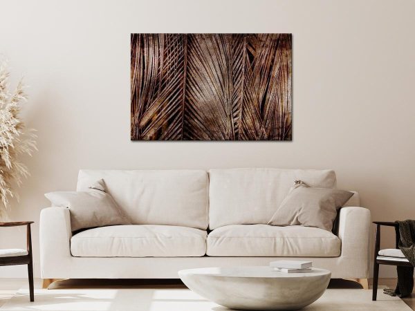 Canvas Print - Dark Palms (1 Part) Wide